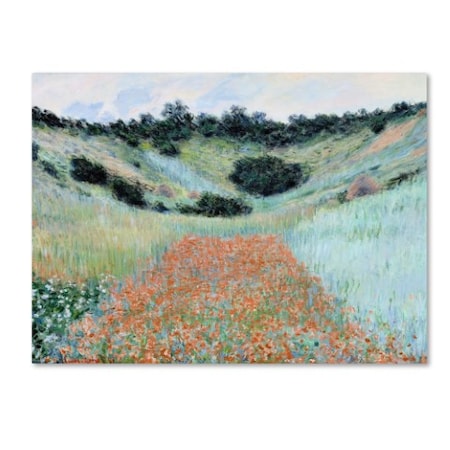 Monet 'Poppy Field Near Giverny' Canvas Art,24x32